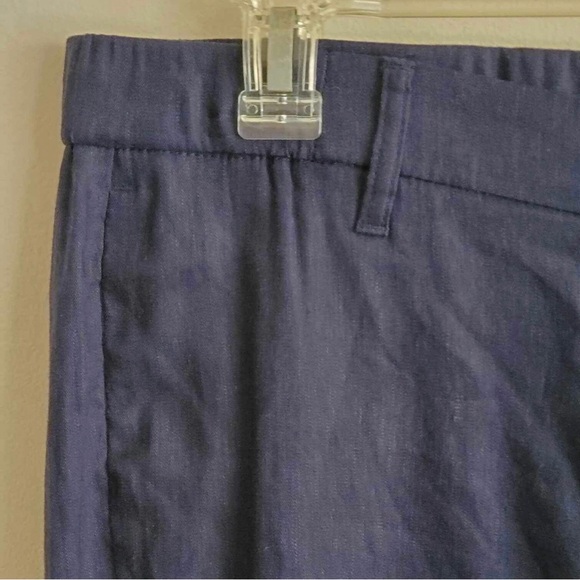 J. Jill Modern Linen-Stretch Slit-Hem Pants - Picture 3 of 9